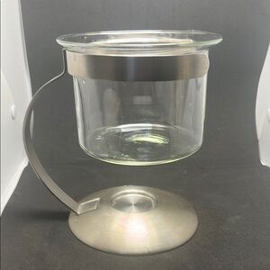 Stainless Steel and Glass Candle warmer